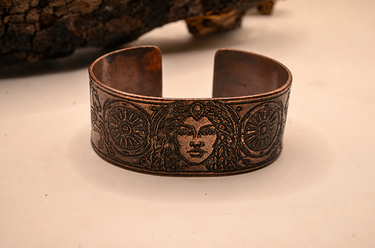Bransoleta miedziana damska Freyja