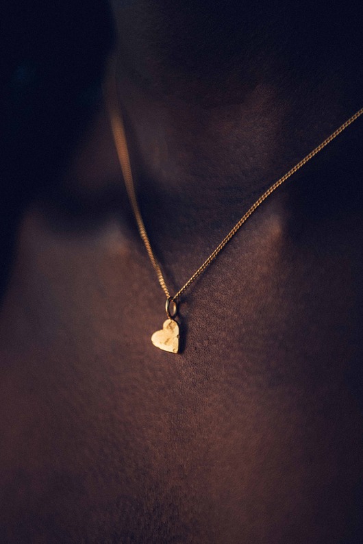 LANE LITTLE HEART / recycled goldplated silver earrings