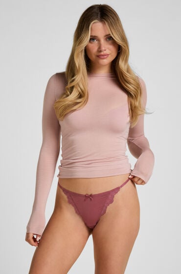 Hunkemöller Brazyliany Highleg Pamela Fioletowy