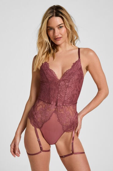 Hunkemöller Body Viktoria Fioletowy