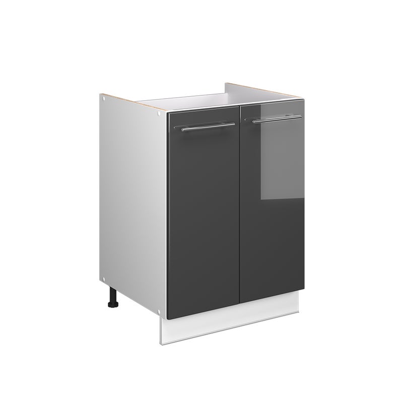 Vicco Szafka pod zlew Fame-Line, Antracyt połysk/Biały, 60 cm