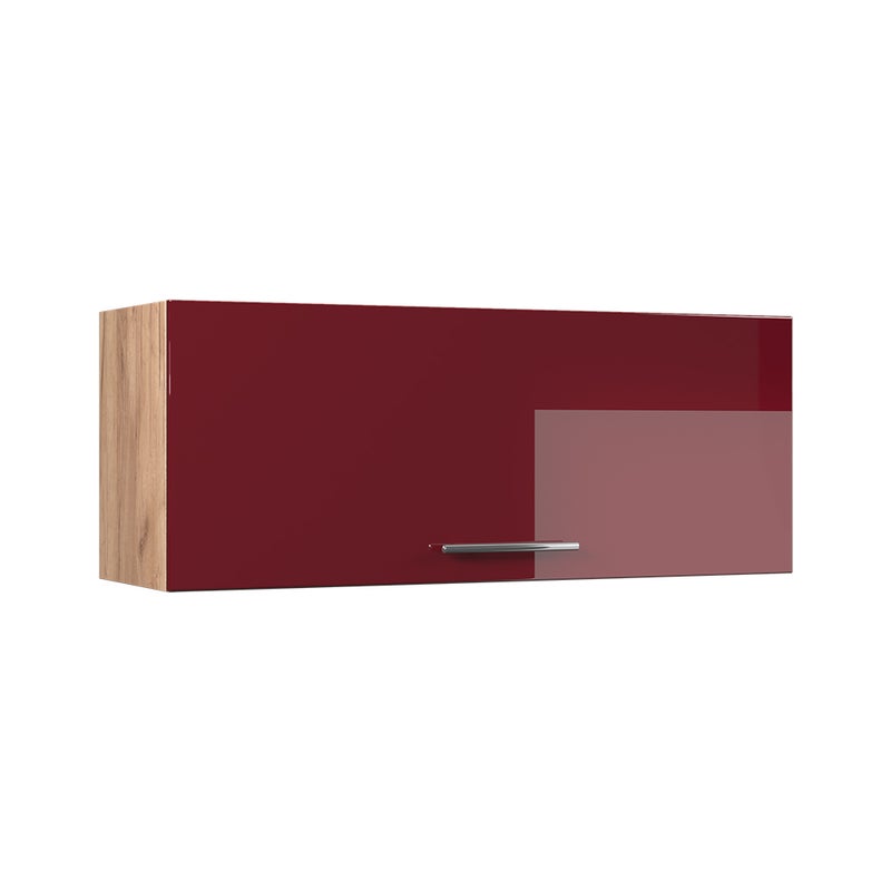Vicco Szafka ścienna Fame-Line, Bordowy wysoki połysk/Dąb goldkraft, 100 cm