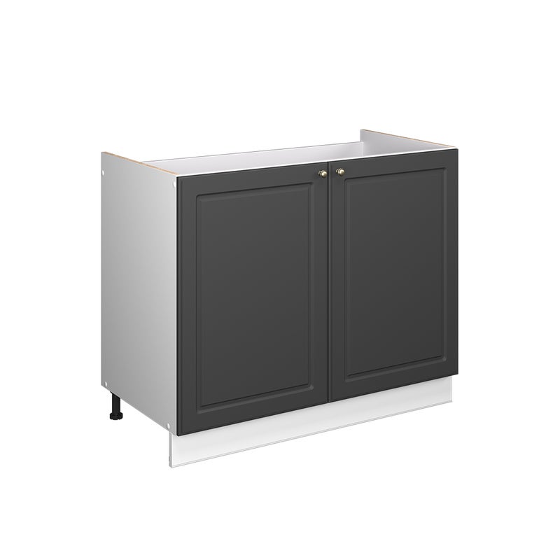 Vicco Szafka pod zlew Fame-Line, Anthrazit Gold rustykalny/Biały, 100 cm bez blatu roboczego
