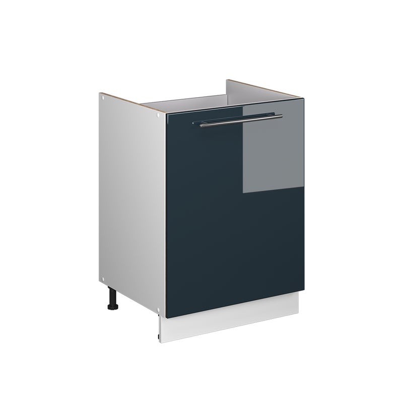 Vicco Szafka pod zlew Fame-Line, Ciemnoniebieski wysoki połysk/Biały, 60 cm