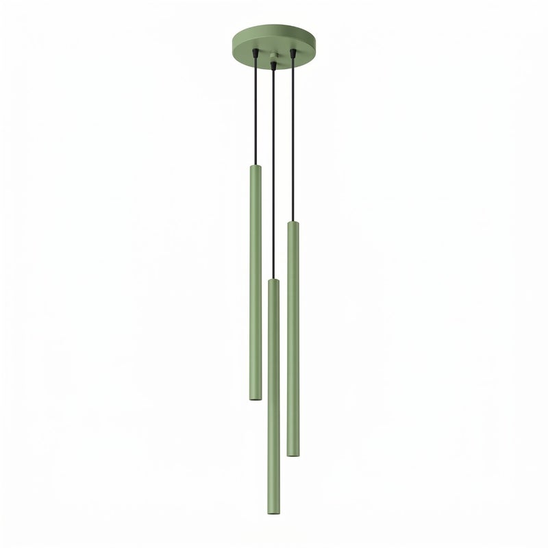 Lampa wisząca nowoczesna szałwiowa smukłe tuby 3xG9 8W PASTELO Sollux Lighting