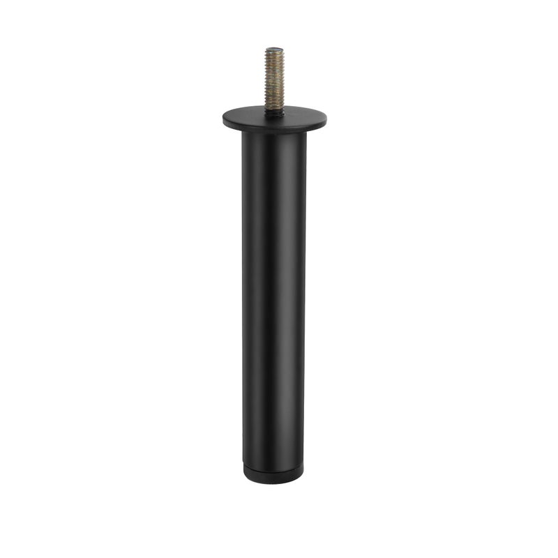Noga meblowa do łóżka kanapy CZARNY MAT loft prosta uniwersalna H120 mocna SL033