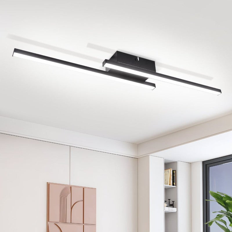 NETTLIFE Czarna oprawa LED 12W 3000K salon pokój korytarz kuchnia łazienka balkon Klasa E