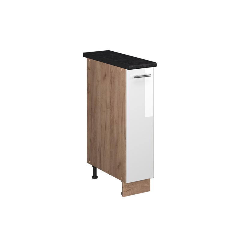 Vicco Szafka apteczna Fame-Line, Biały wysoki połysk/Dąb goldkraft, 20 cm, BP Antracyt