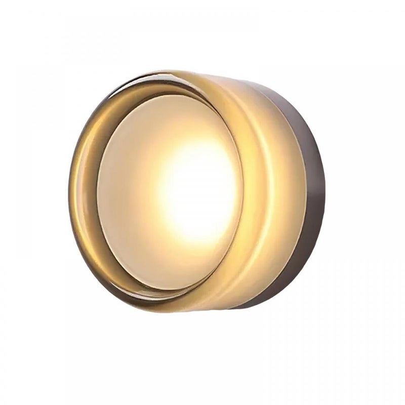 Minimalistyczna lampa ścienna LED 5W z aluminium i akrylu, ciepłe światło, przełącznik ścienny, sypialnia/łazienka/korytarz
