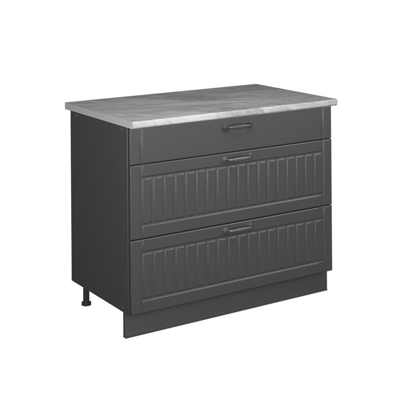 Vicco Szafka dolna Fame-Line, Ciemnoszary/Antracyt, 100 cm, BP Marmur