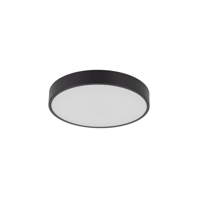 Lampa Sufitowa Łazienkowa Tk Lighting Velis Czarna Plafon Led 24W Ip54 Zmienna Barwa, Ściemniany