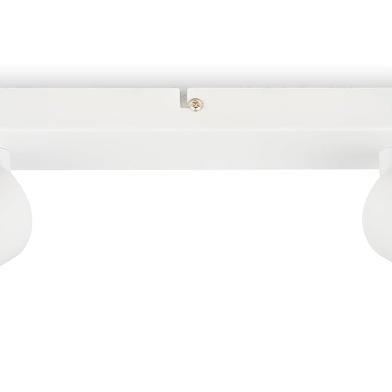 Lampa sufitowa LED, gniazdo GU10, maksymalna moc 9W, odpowiednia do salonów, sypialni, kuchni, łazienek itp., biała.