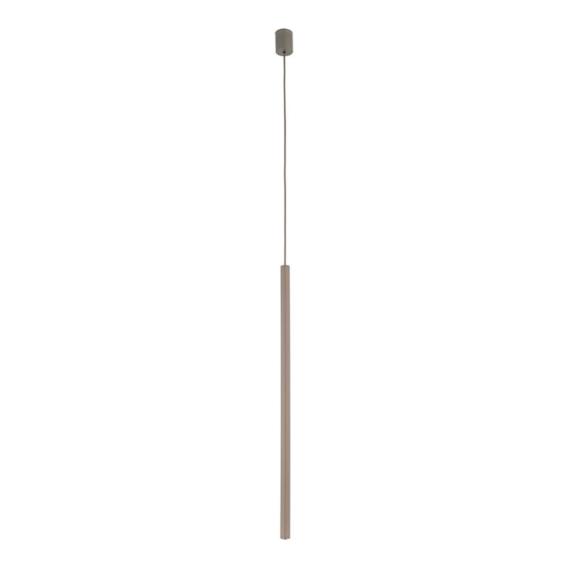 Lampa Wisząca Tk Lighting Ferro Brązowa Tytan Ryflowana Metalowa Tuba Sopel Rurka 75Cm 1Xg9