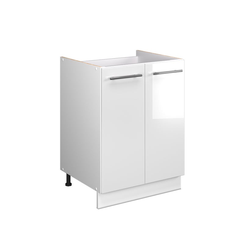 Vicco Szafka pod zlew Fame-Line, Biały wysoki połysk/Biały, 60 cm