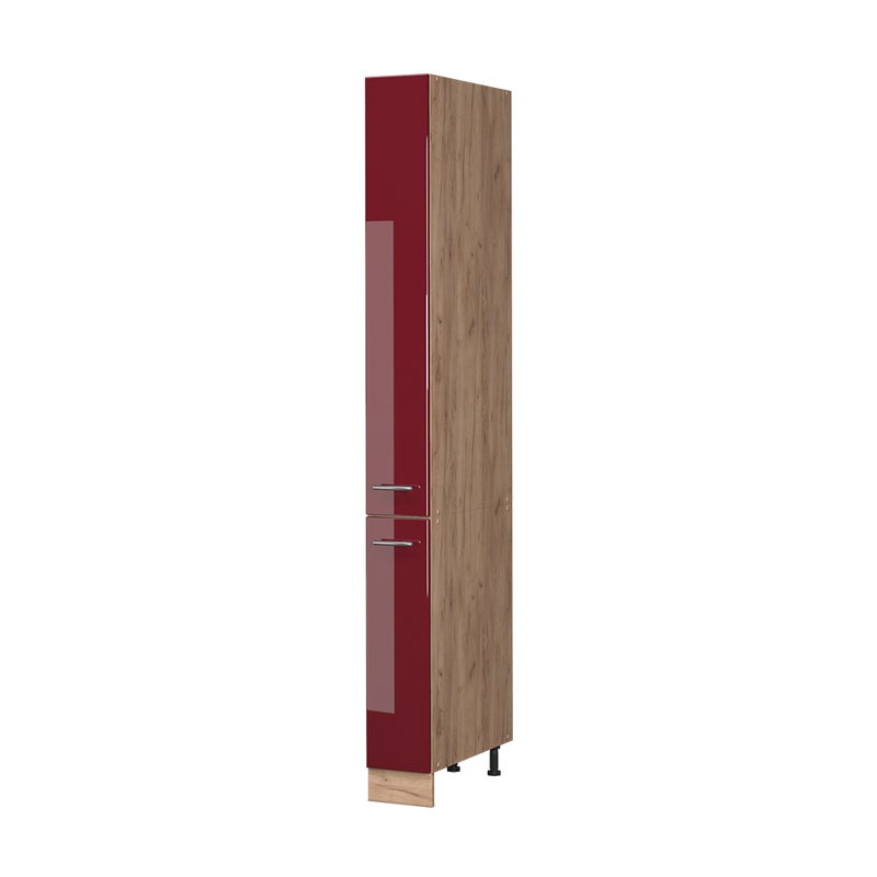 Vicco Szafka aptekarska Fame-Line, Bordowy wysoki połysk/Dąb goldkraft, 20 cm