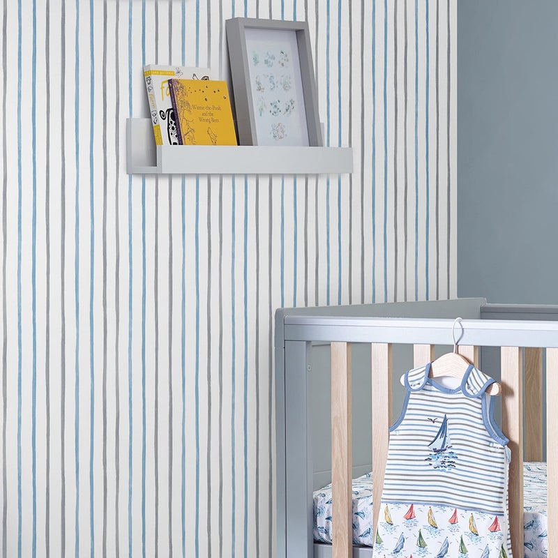 Laura Ashley Tapeta filzelinowa PAINTERLY STRIPE 10 m x 52 cm