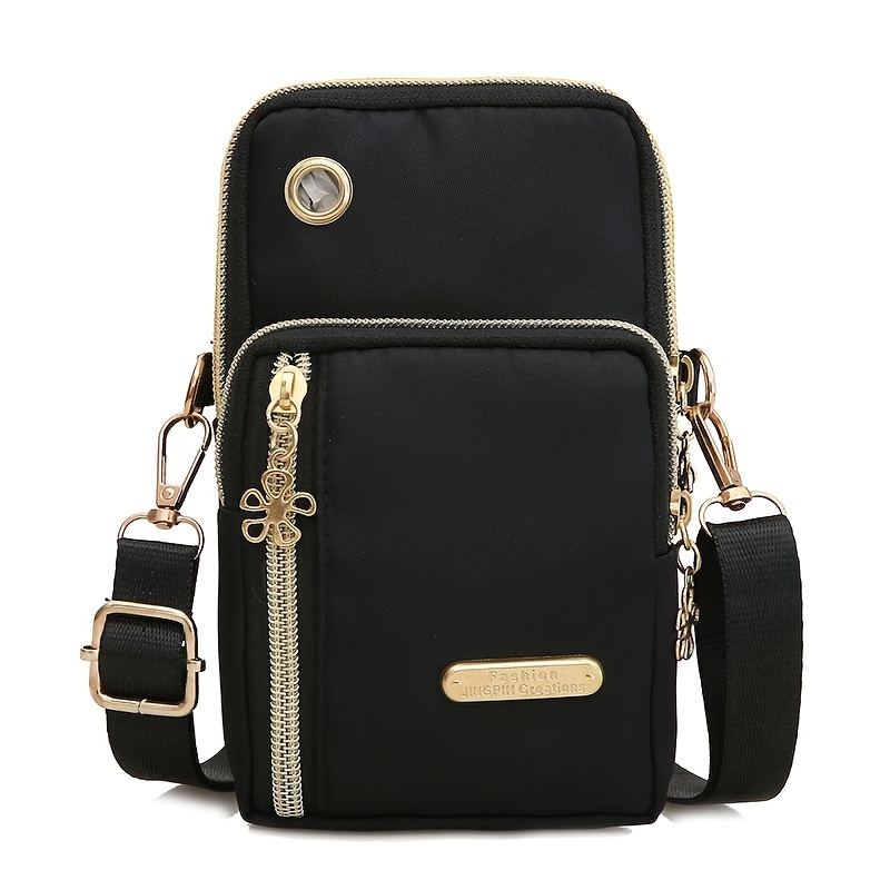 TEMU Damska Miękka Torba Crossbody, Codzienna Torba na Ramię, Idealna do Podróży i Codziennego Użytku, Zapięcie na Zamek Błyskawiczny, Lekka Modna