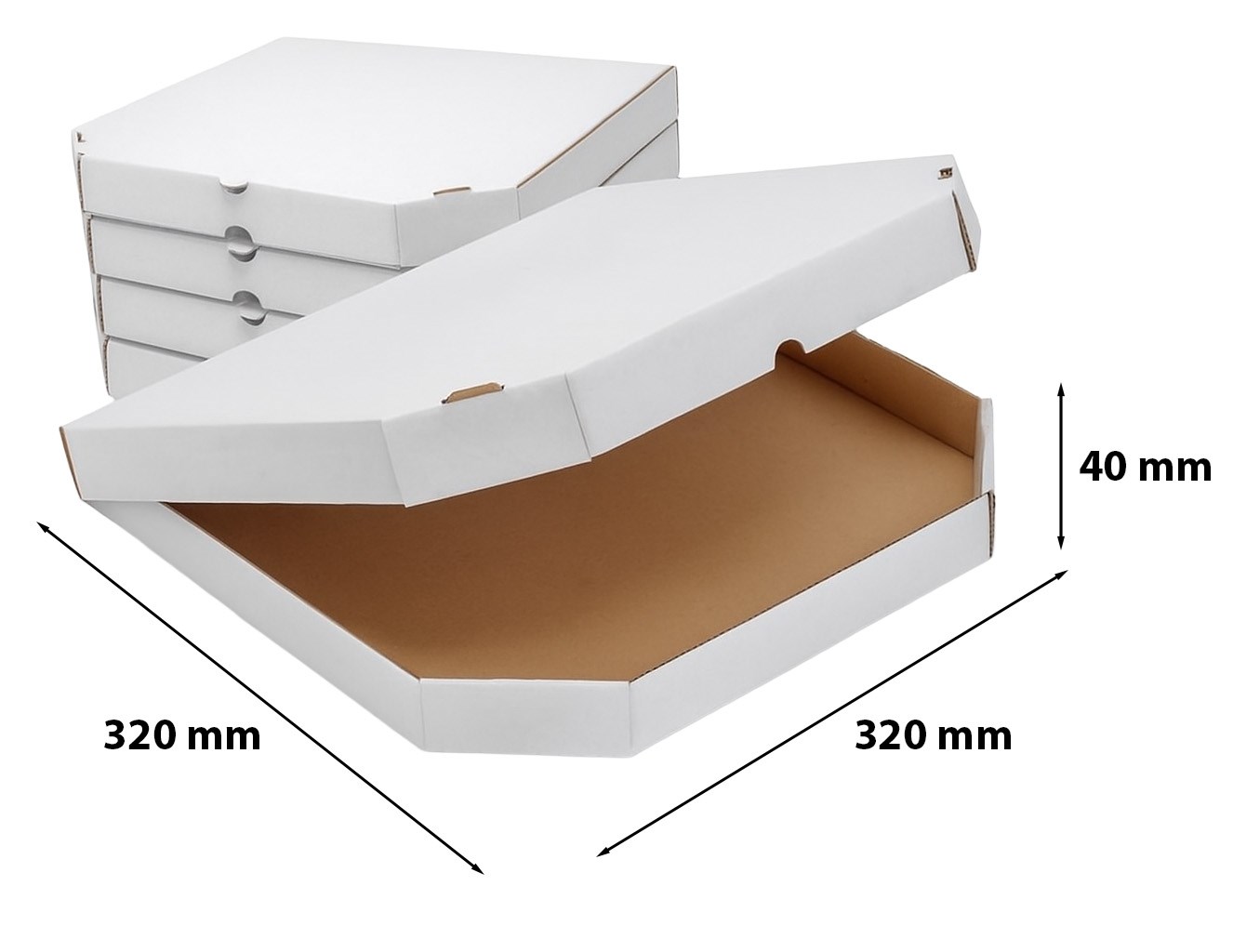 Pakiet - Karton wykr. 320x320x40mm Pizza - 10 szt