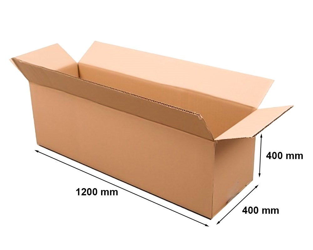 Karton klapowy 5-warstwowy, pudło kartonowe 1200x400x400 mm BC 650