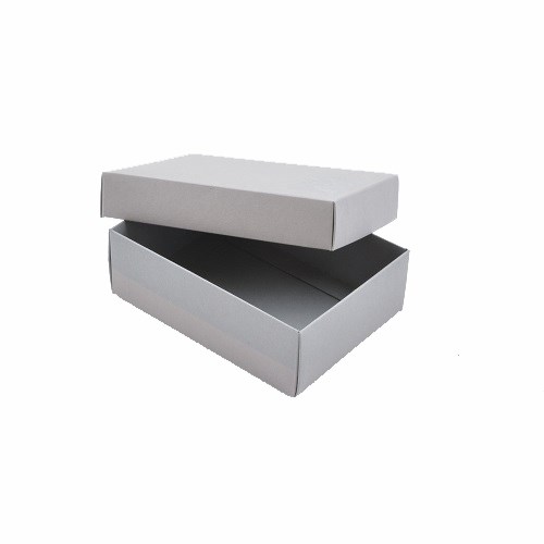 Pudełko ozdobne kartonowe A6 140x100x47 mm szare S, 10 szt.