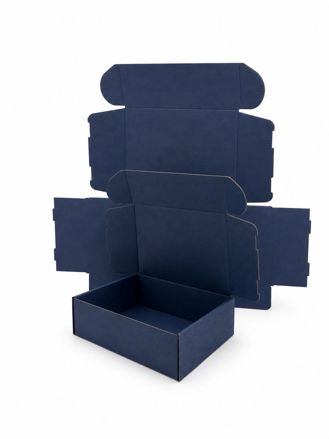 Karton Wykrojnikowy 240x170x70mm Granatowy Ozdobne Pudełko 10 Sztuk