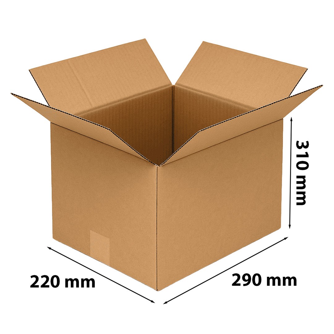 Karton klapowy brązowy A4 310x220x290mm pudełko do Paczkomatu InPost C