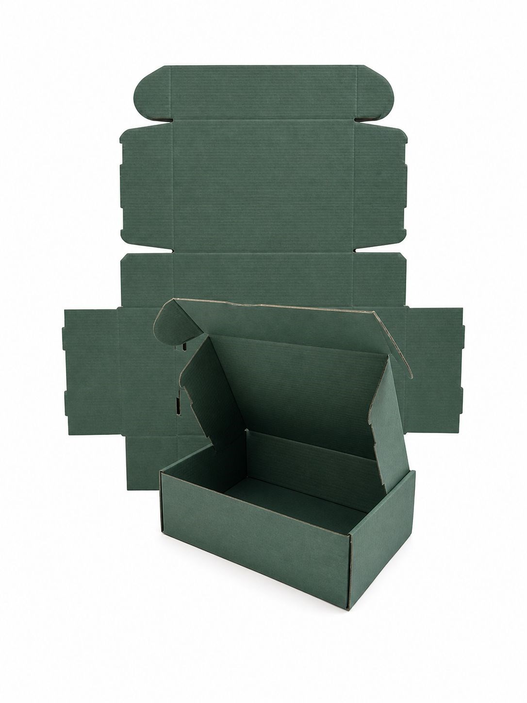 Karton Wykrojnikowy 240x170x70mm Zielony Pudełko Wysyłkowe 50 Sztuk