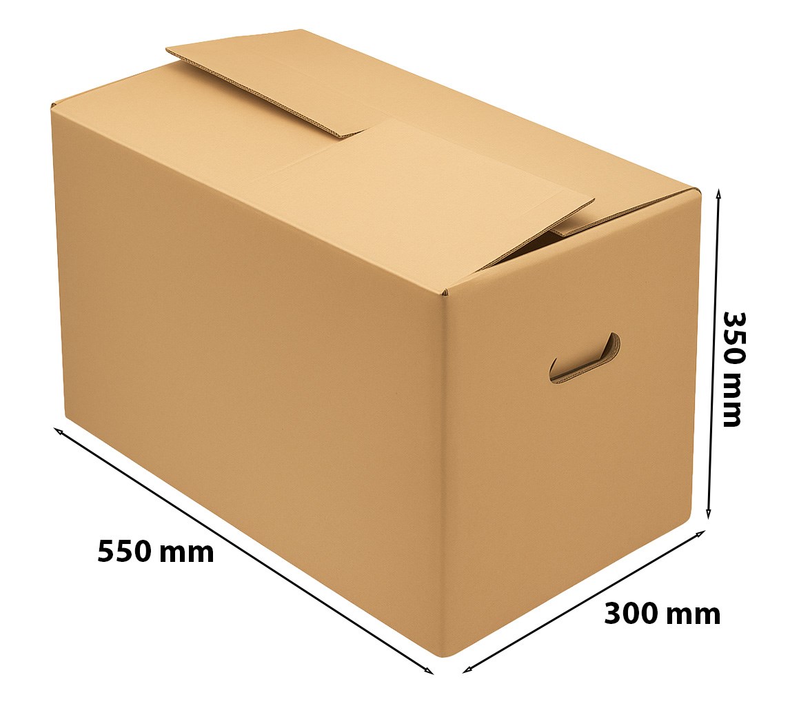 Karton przeprowadzkowy 550x300x350mm 5-warstwowy BC640g brązowy