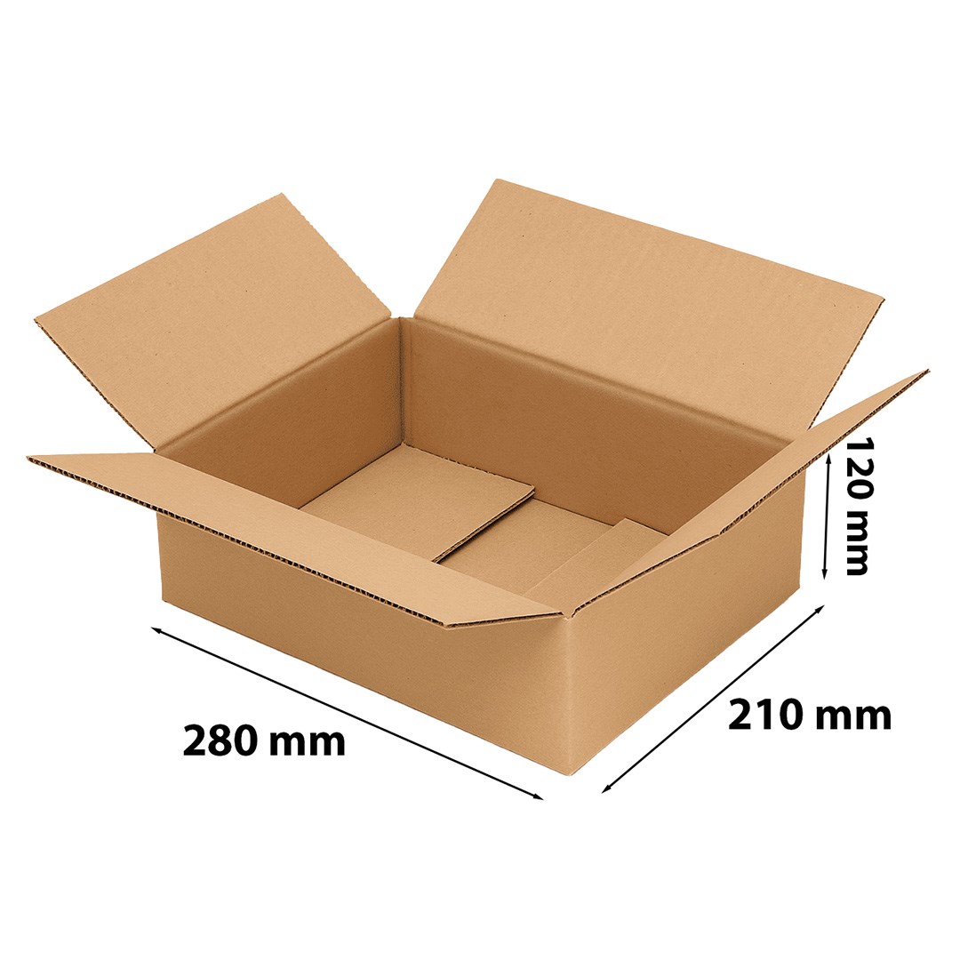 Karton klapowy pudełko 280x210x120mm do Paczkomatu InPost Gabaryt B