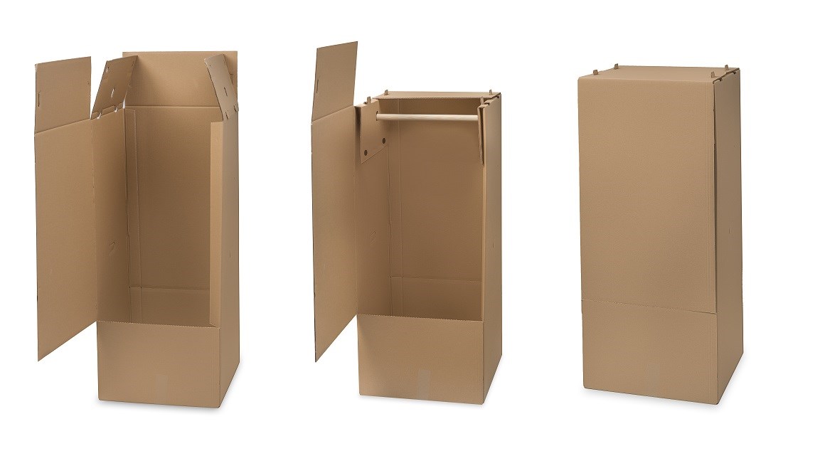 Kartony do przeprowadzki typu szafa z drążkiem 500x500x1200 mm 3 szt
