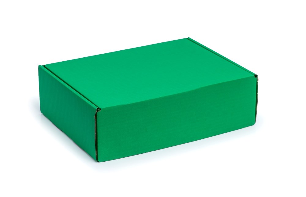 Karton Wykrojnikowy 330x250x100 Zielony F427 Pudełko Ozdobne Wysyłkowe