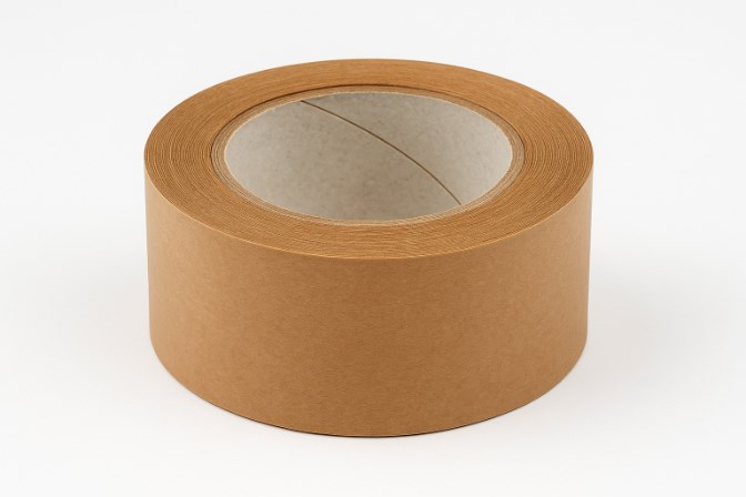 Taśma papierowa solvent brązowa 25 mm x 60 m do kartonów i paczek