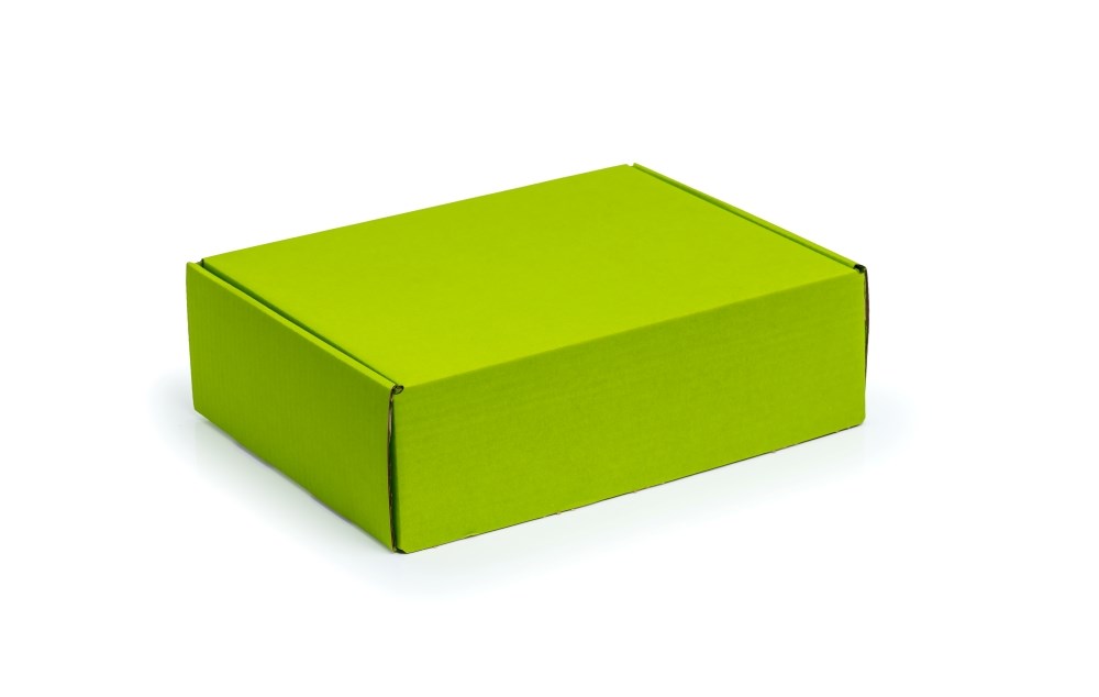 Karton Wykrojnikowy 330x250x100 Zielony-Limonkowy Ozdobne Pudełko