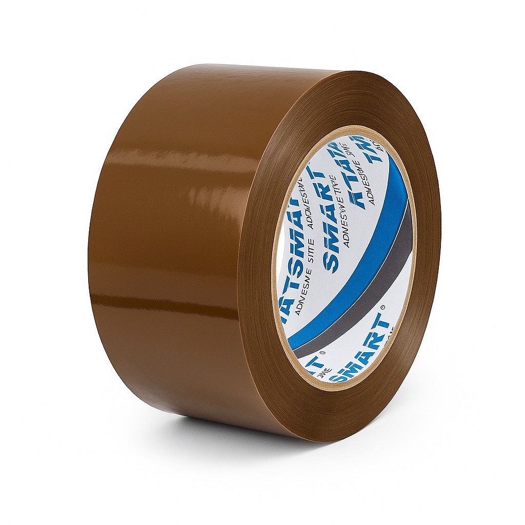 Taśma pakowa klejąca solvent brązowa Smart 48 mm x 132 m do kartonów