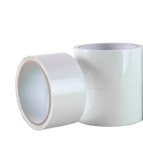 Taśma klejąca pakowa SOLVENT kauczuk naturalny biała 48 mm x 60 m