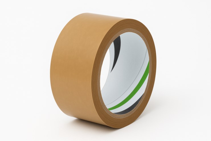 Taśma pakowa PVC brązowa 48mm/60m megamocna z klejem solvent do paczek