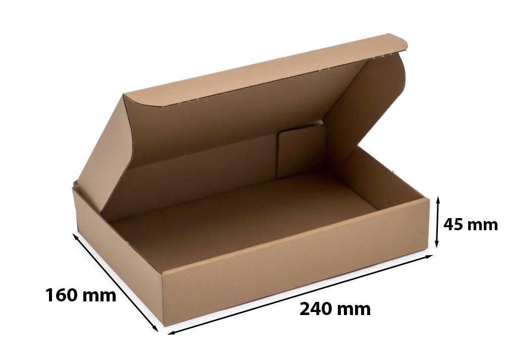 Karton wykrojnikowy pudełko fasonowe 240x160x45 mm F426 DPD Pickup S