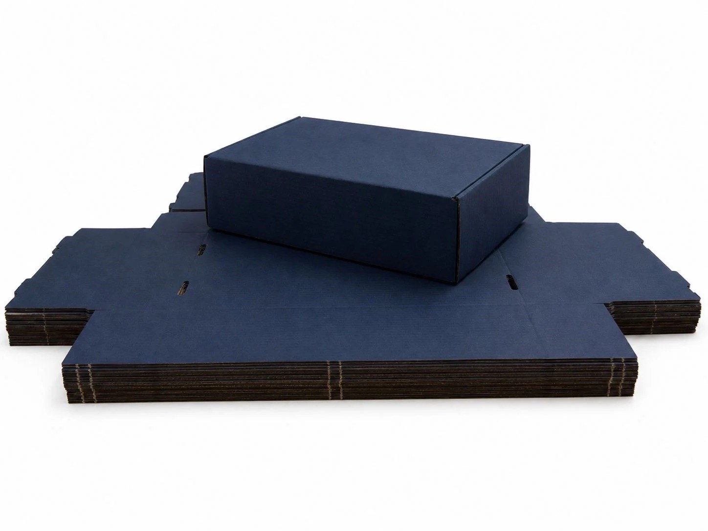 Karton Wykrojnikowy 250x200x50 mm Granatowy Pudełko Wysyłkowe 50 Sztuk