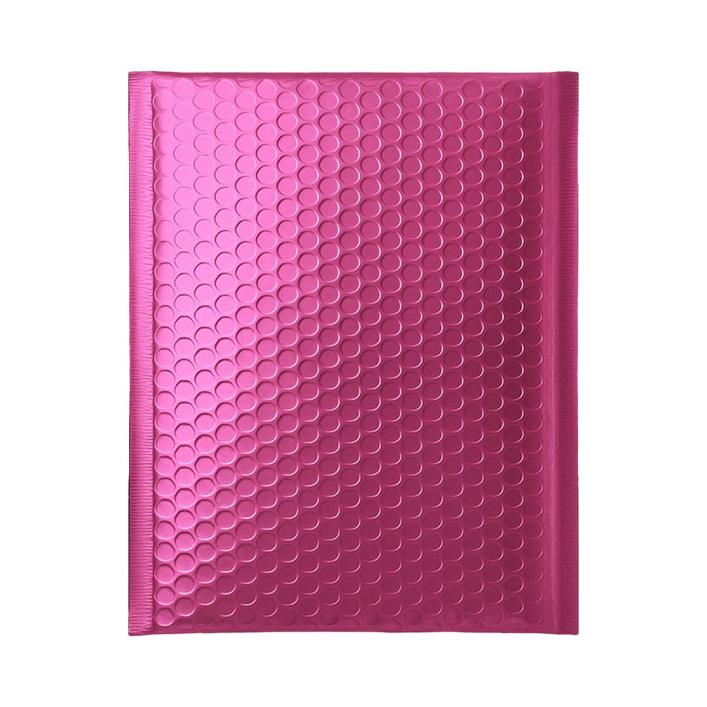 Koperta bąbelkowa ochronna metaliczna E15 220x265mm ciemnoróżowa