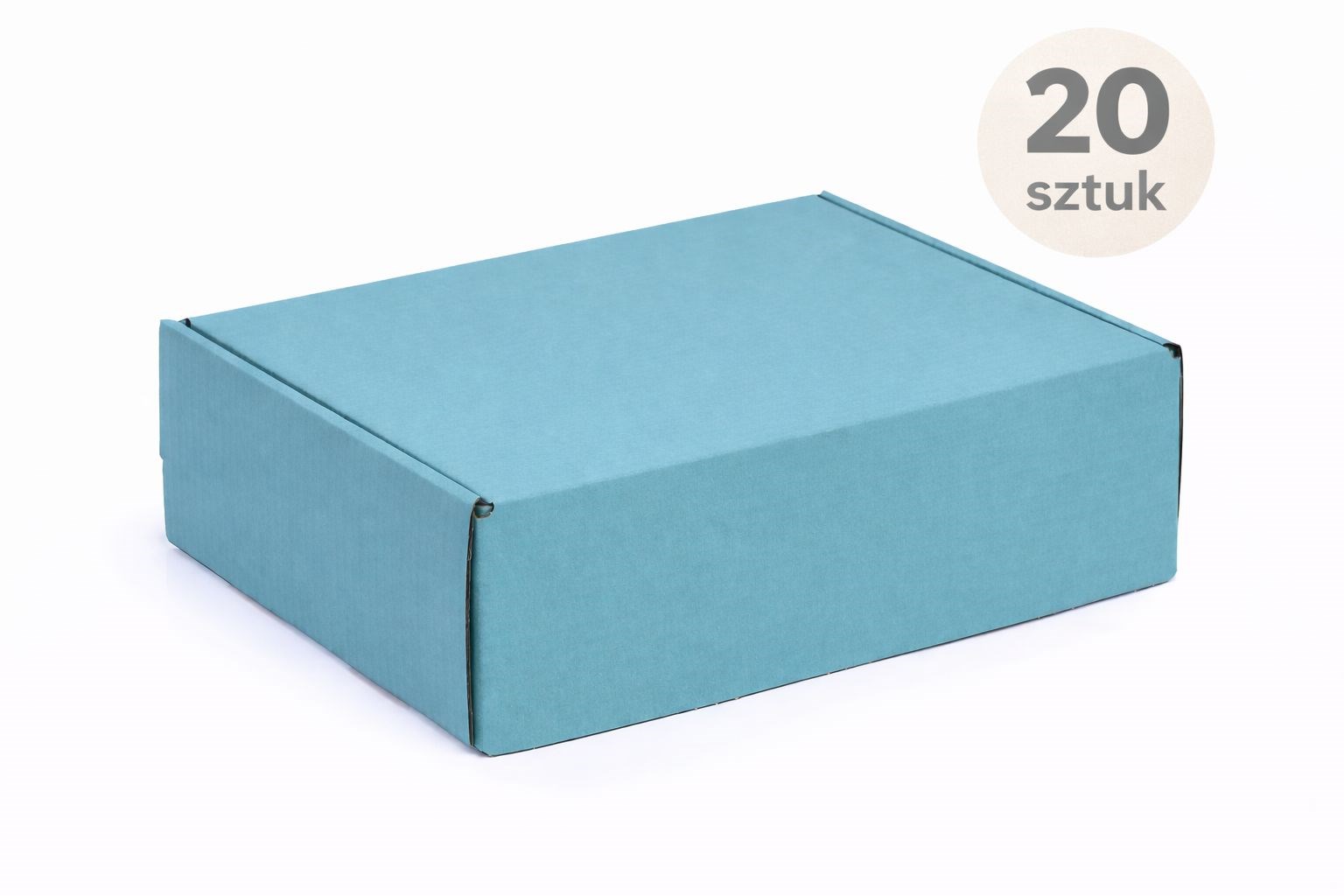Karton Wykrojnikowy 330x250x100 Zielony-Szałwiowy Ozdobny - 20 sztuk