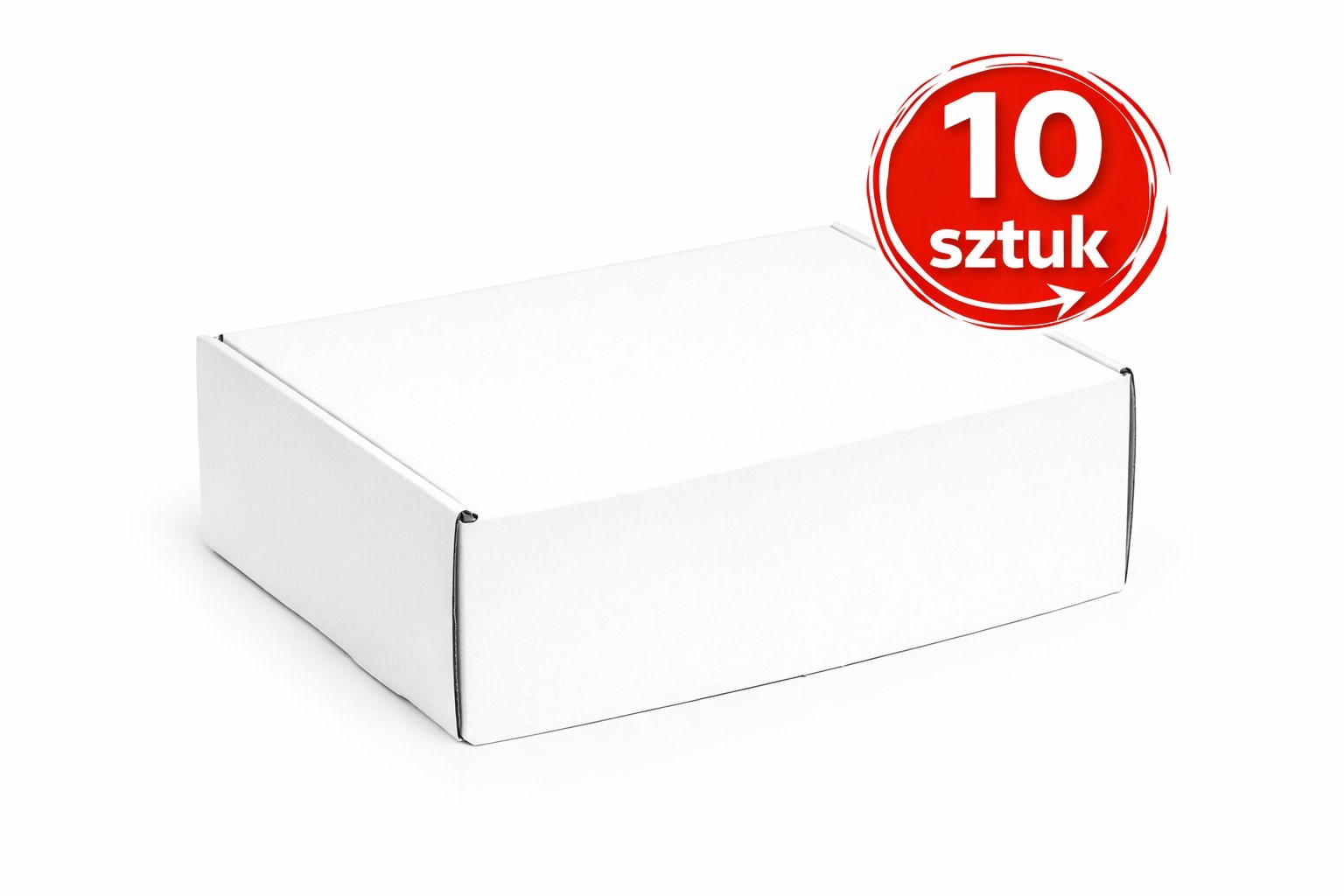 Karton Wykrojnikowy 330x250x100mm Biały Pudełko Ozdobne 10 Sztuk