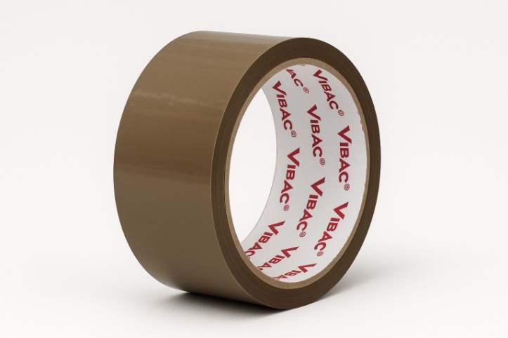 Taśma klejąca pakowa SOLVENT brązowa do kartonów 48mm/60m VIBAC