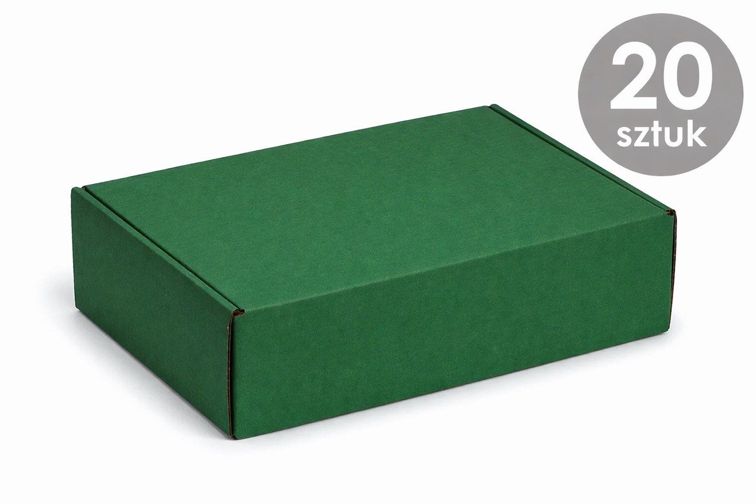 Karton Wykrojnikowy 330x250x100 Zielony Opakowanie Wysyłkowe 20 Sztuk