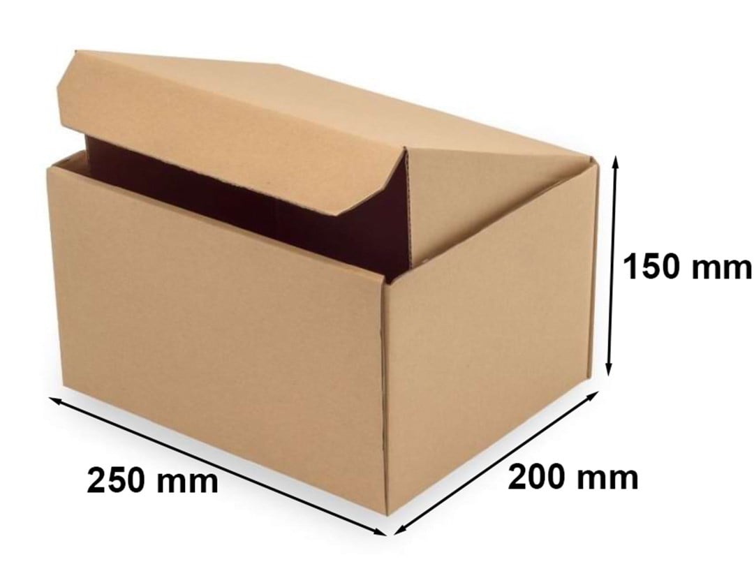 Karton wykrojnikowy FEFCO 426 250x200x150 mm brązowe pudełko fasonowe