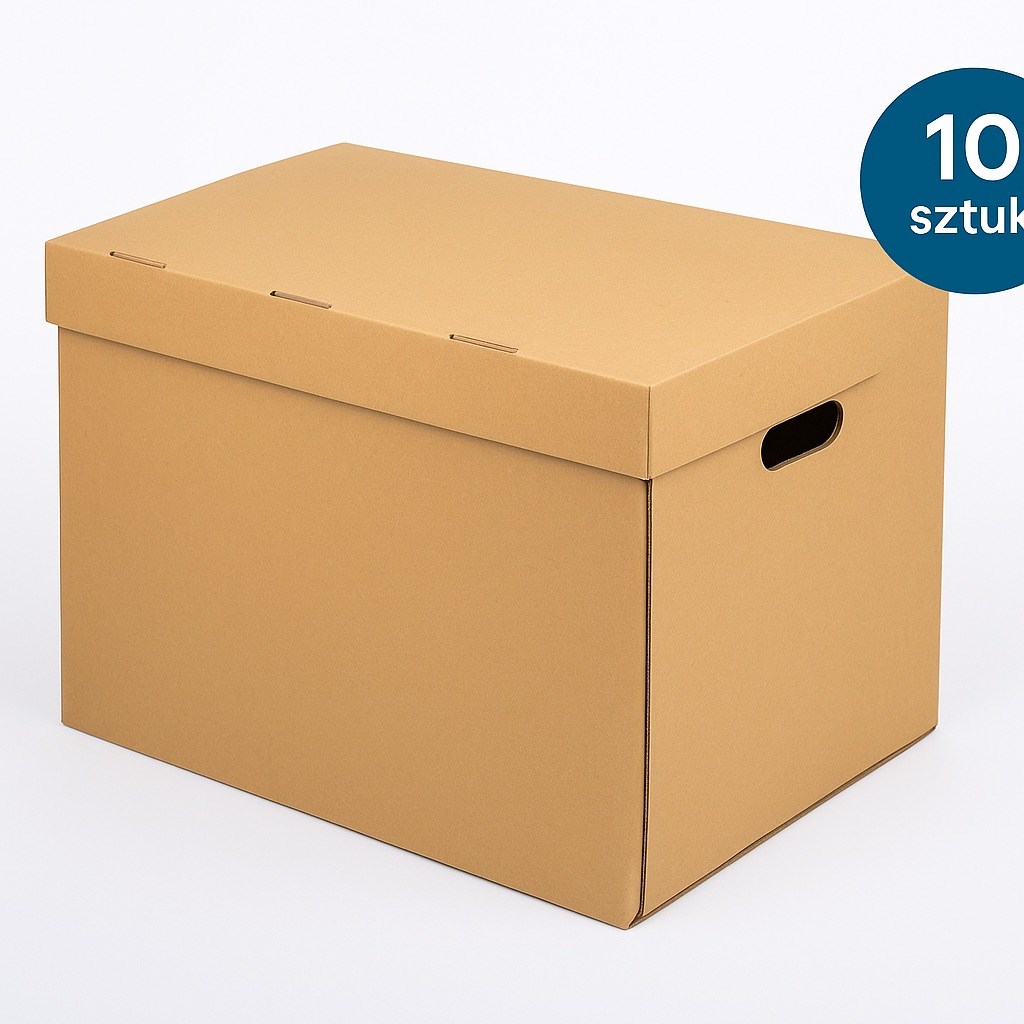 Karton do przeprowadzki 500x305x325mm zew fala B 460g – Trwały 10 szt.