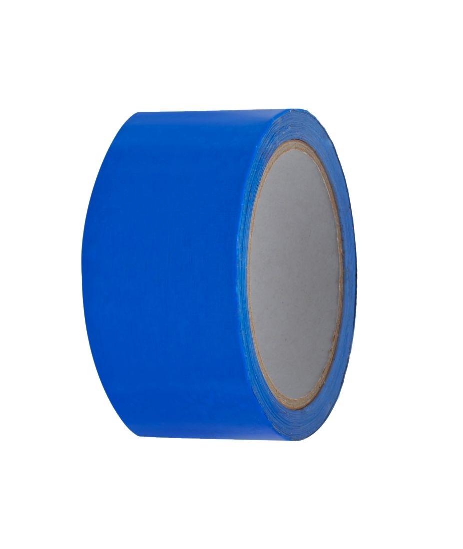 Taśma PVC samoprzylepna pakowa mocna solvent niebieska 48mm x 60m