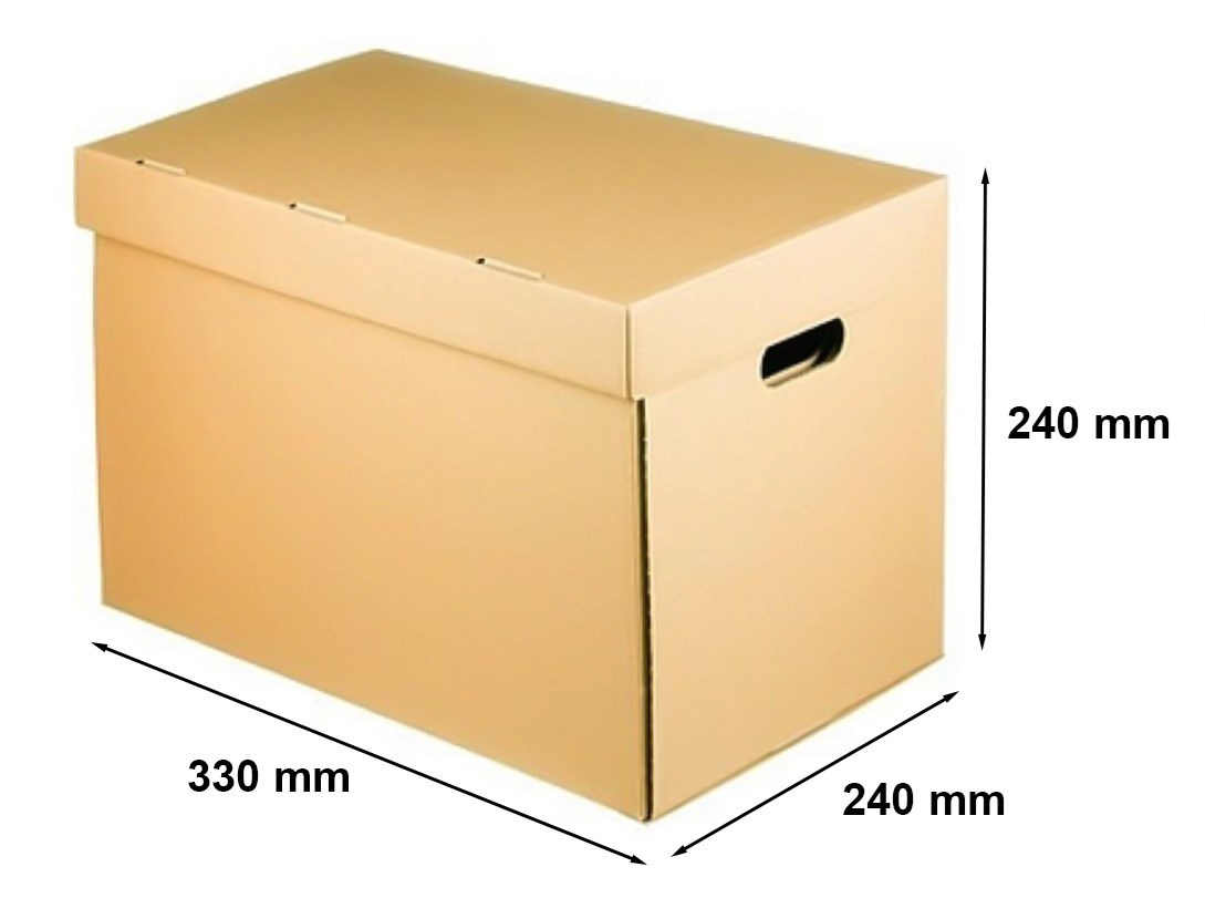 Karton do przeprowadzki 330x240x240 mm (zew.) fala B 3W 400g 10 sztuk