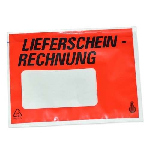 Koperty przylgi C6 samoprzylepne 175x110 mm Lieferschein 1000 szt