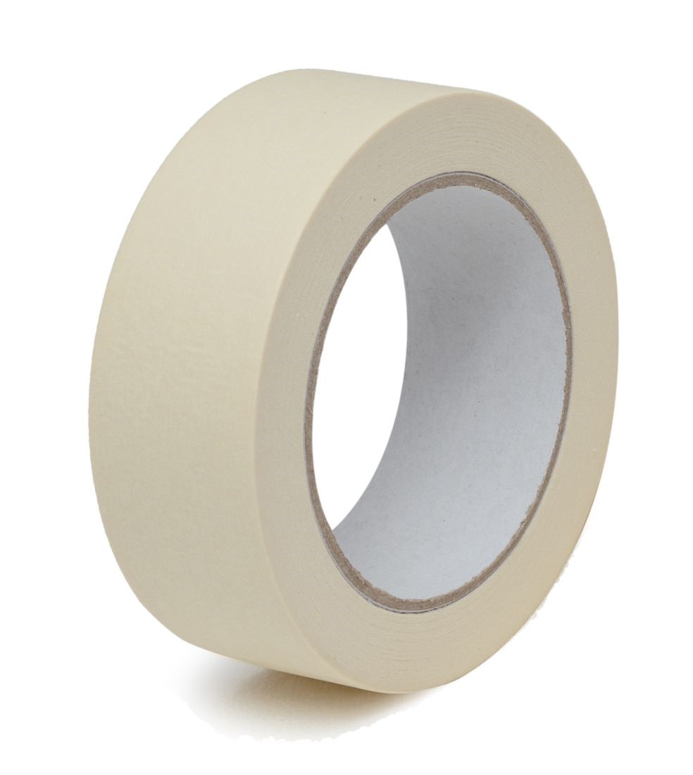 Taśma papierowa lakiernicza maskująca 38 mm x 50 m biała odporna na UV