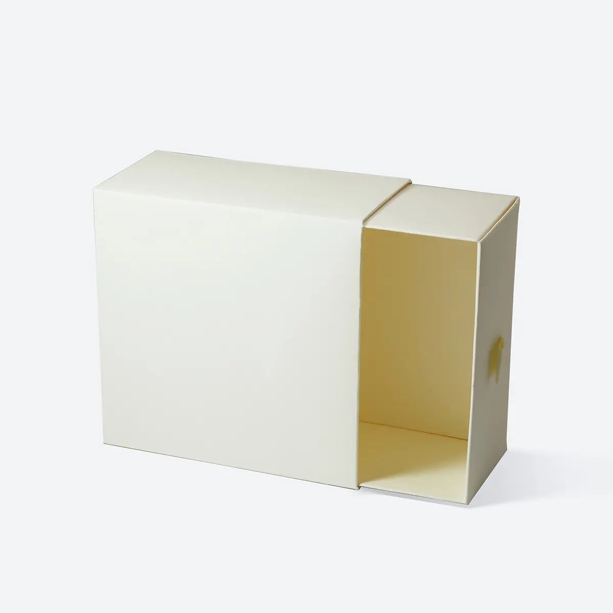 Pudełko Ozdobne 150x150x75mm Kość Słoniowa Szufladkowe Na Biżuterię